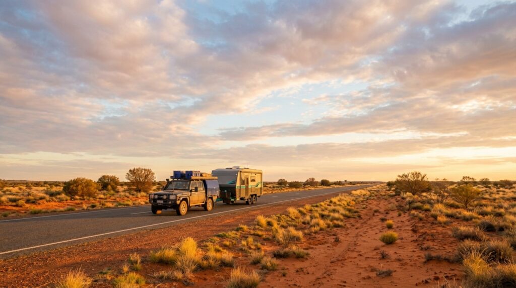 Travellers driving to a remote campground without needing to check in or set up